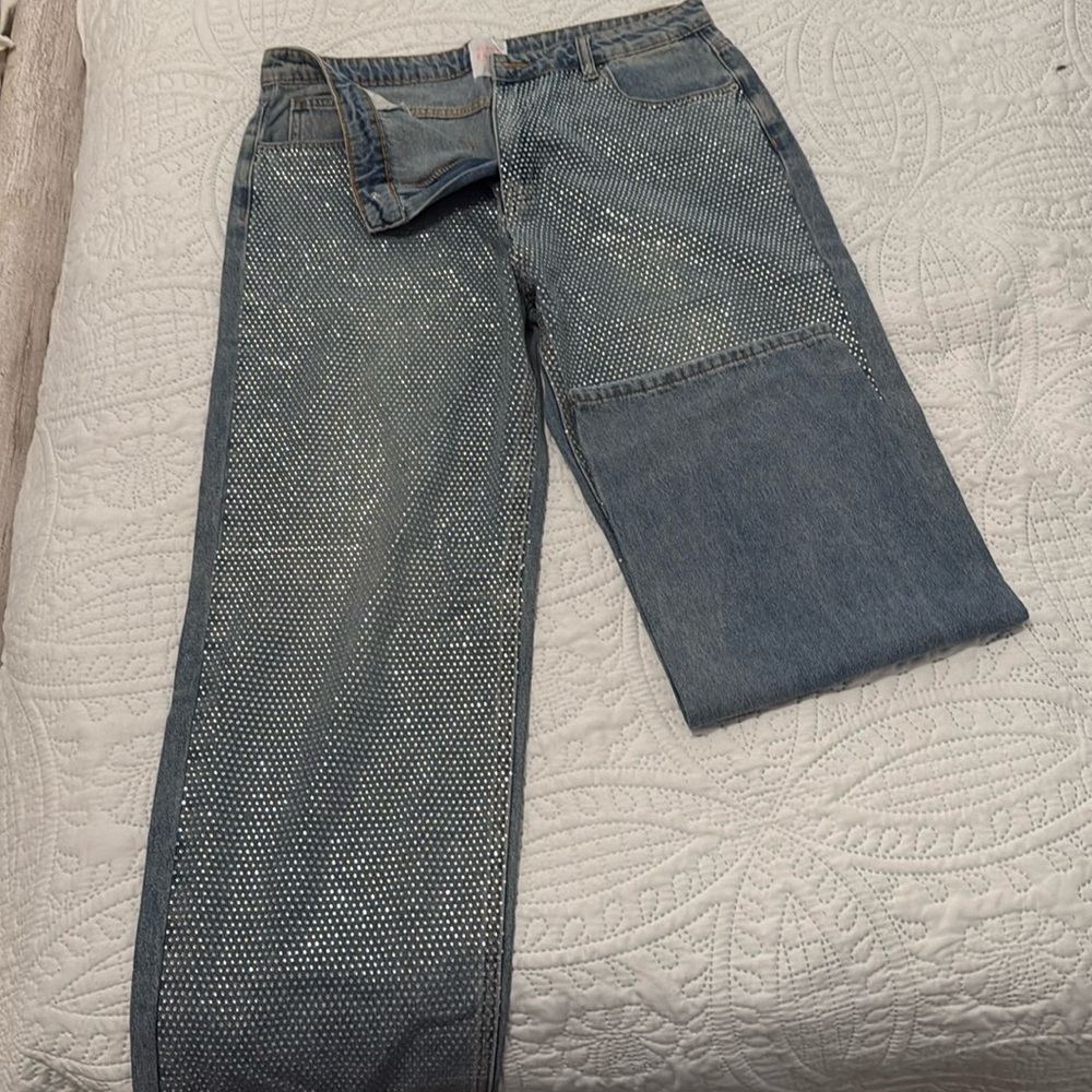 Girl Tribe size Large rhinestone jeans.